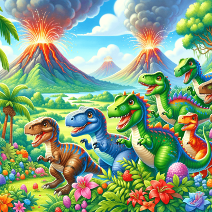 Cool Dinosaurs Painting Number Kit