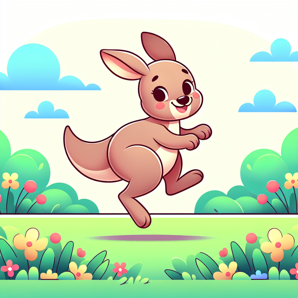 Cute Kangaroo Paint By Numbers