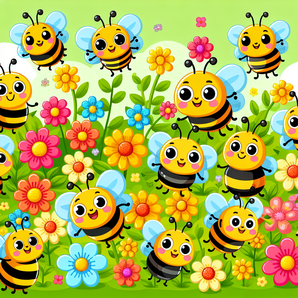 Happy Busy Bees Numbered Painting Kits