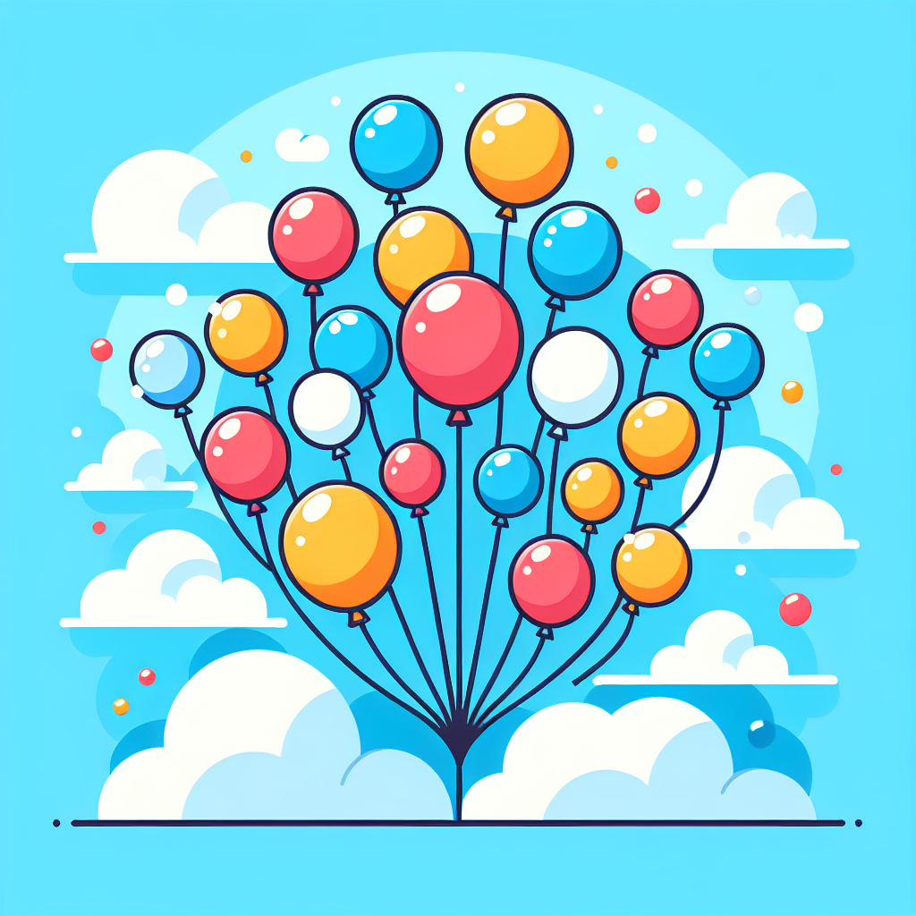 Bubbly Balloons In The Breeze Paint By Numbers