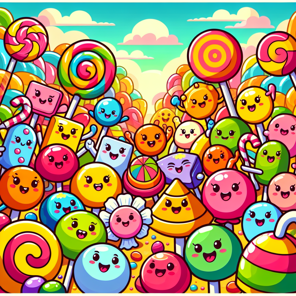 Bright Candy Adventure Numbered Painting Kits