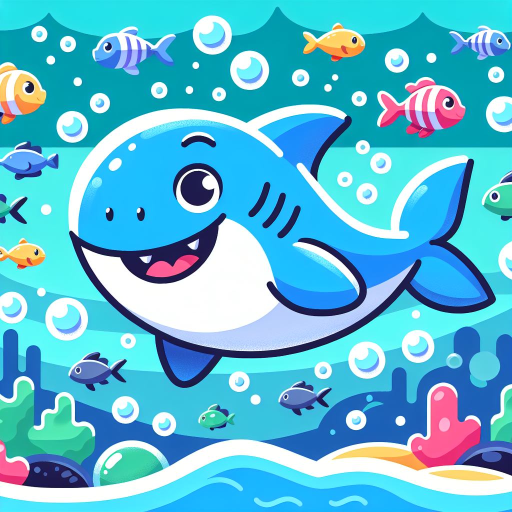 Bubbly Shark Painting By Numbers Kit