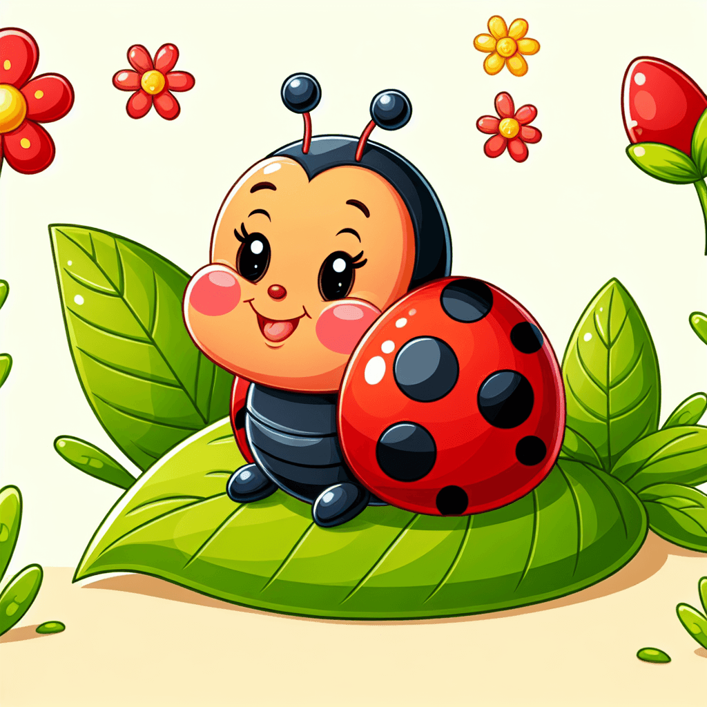 Friendly Ladybug Paint By Numbers Art