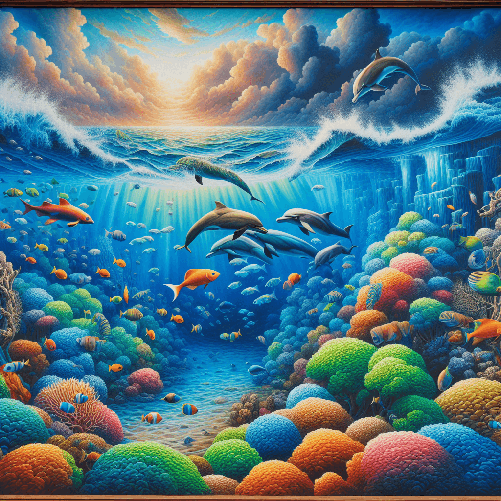 Vibrant Ocean Life Paint By Numbers Kits