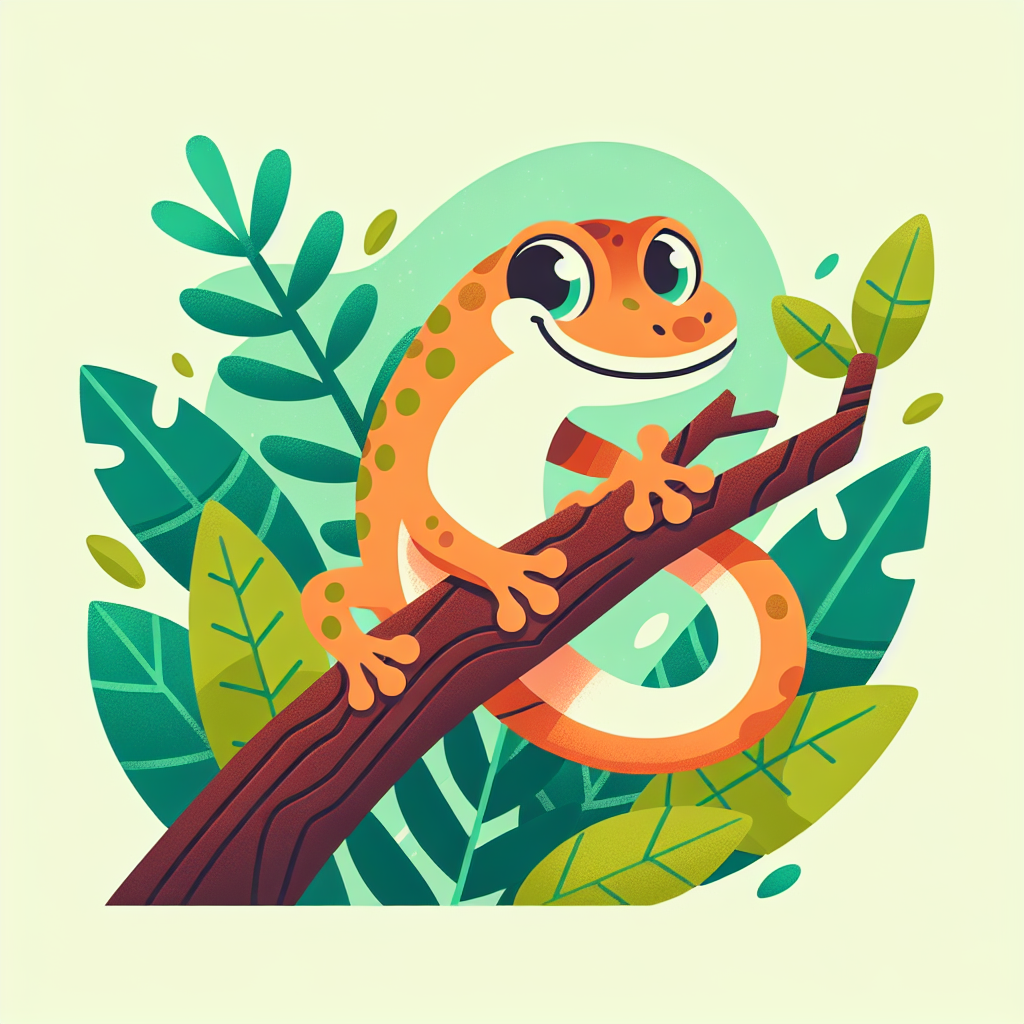 Charming Gecko Paint By Color