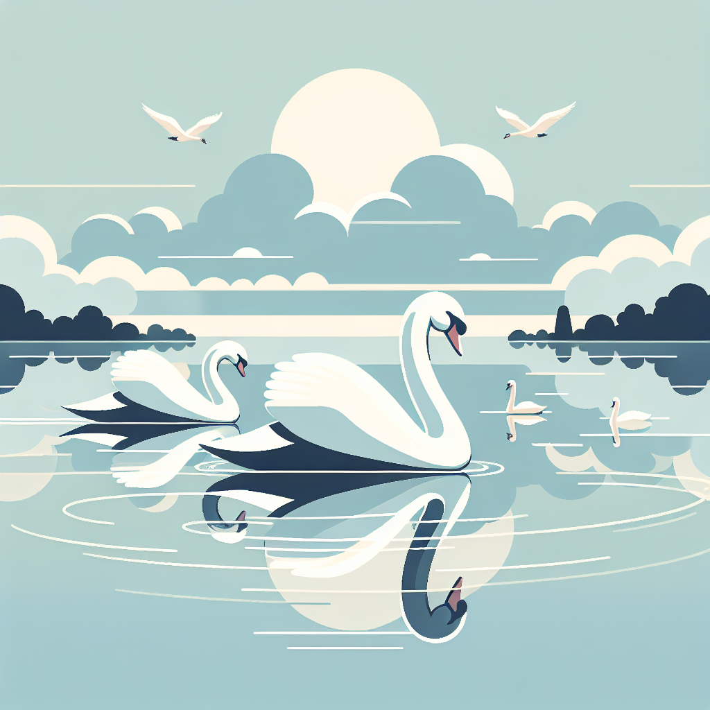 Serene Swan Lake Ballet Paint By Color