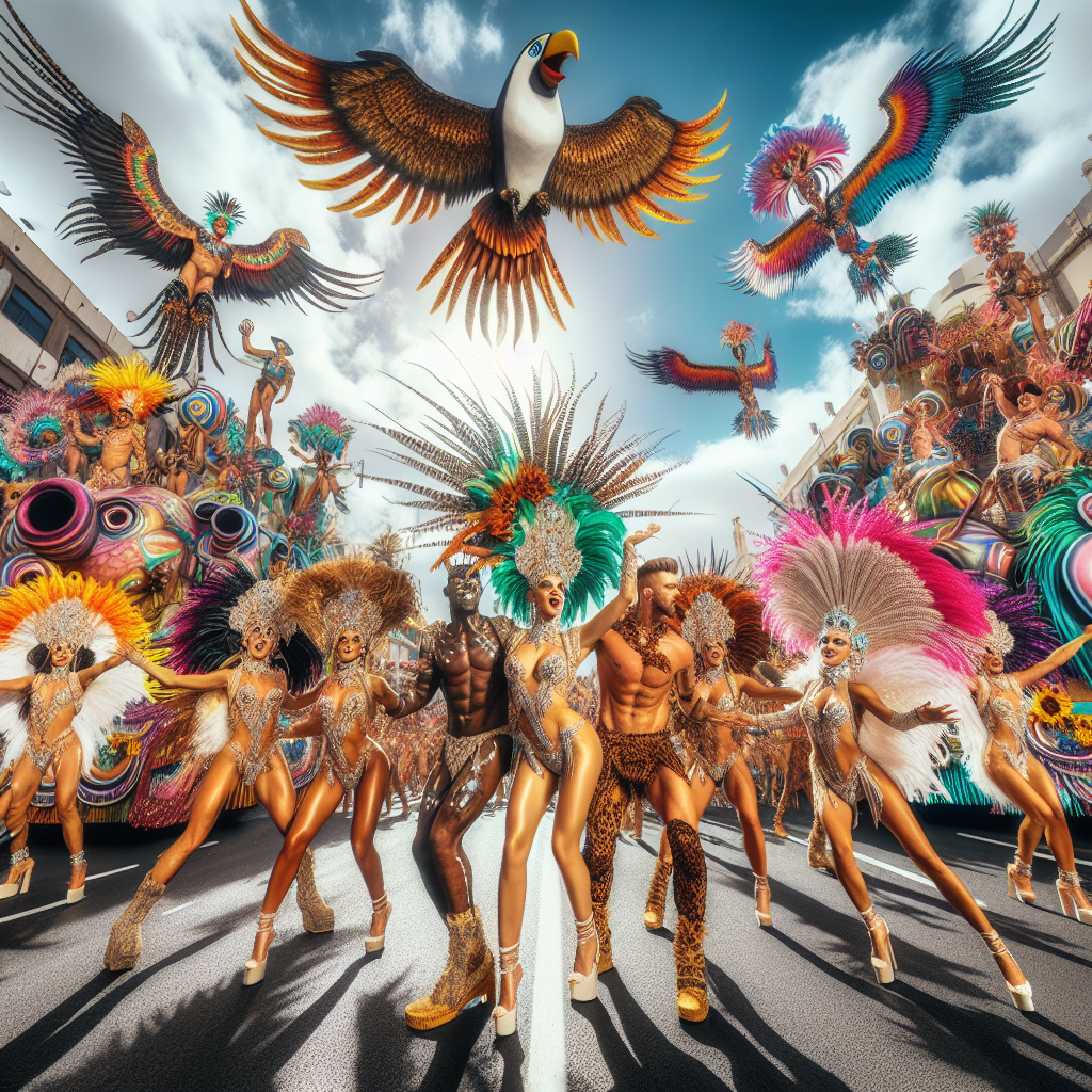 Carnival Of Santa Cruz De Tenerife - Tenerife, Spain Painting By Numbers Kit