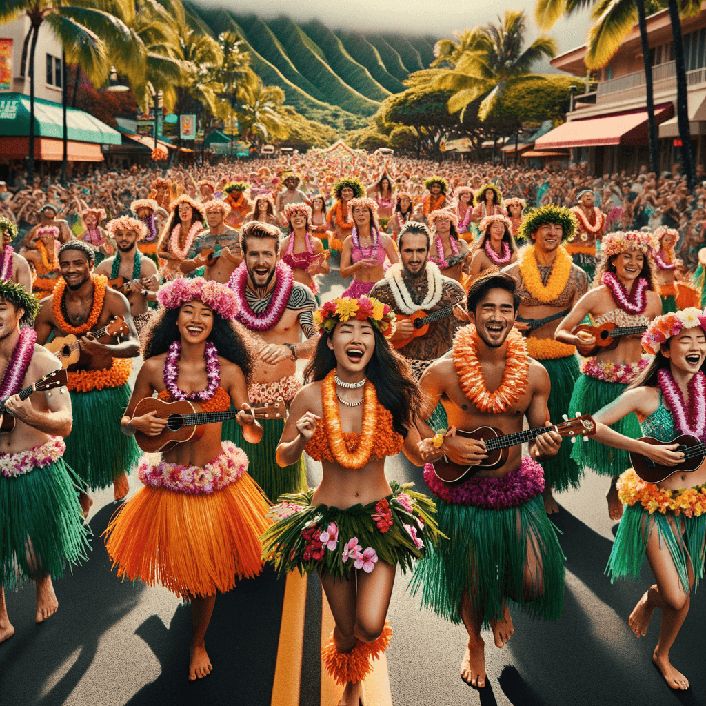 Aloha Festivals - Hawaii Painting By Numbers Kit