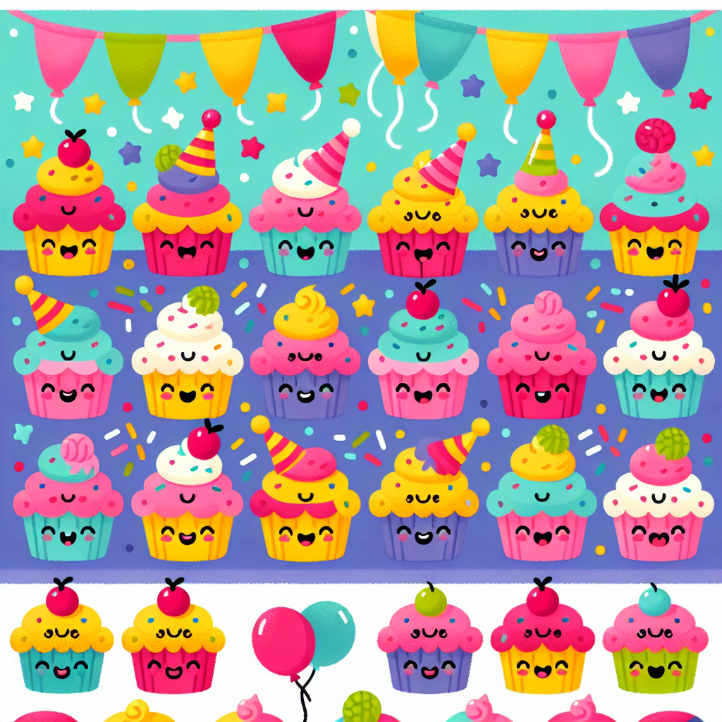 Cheery Cupcake Party Paint By Numbers Kits