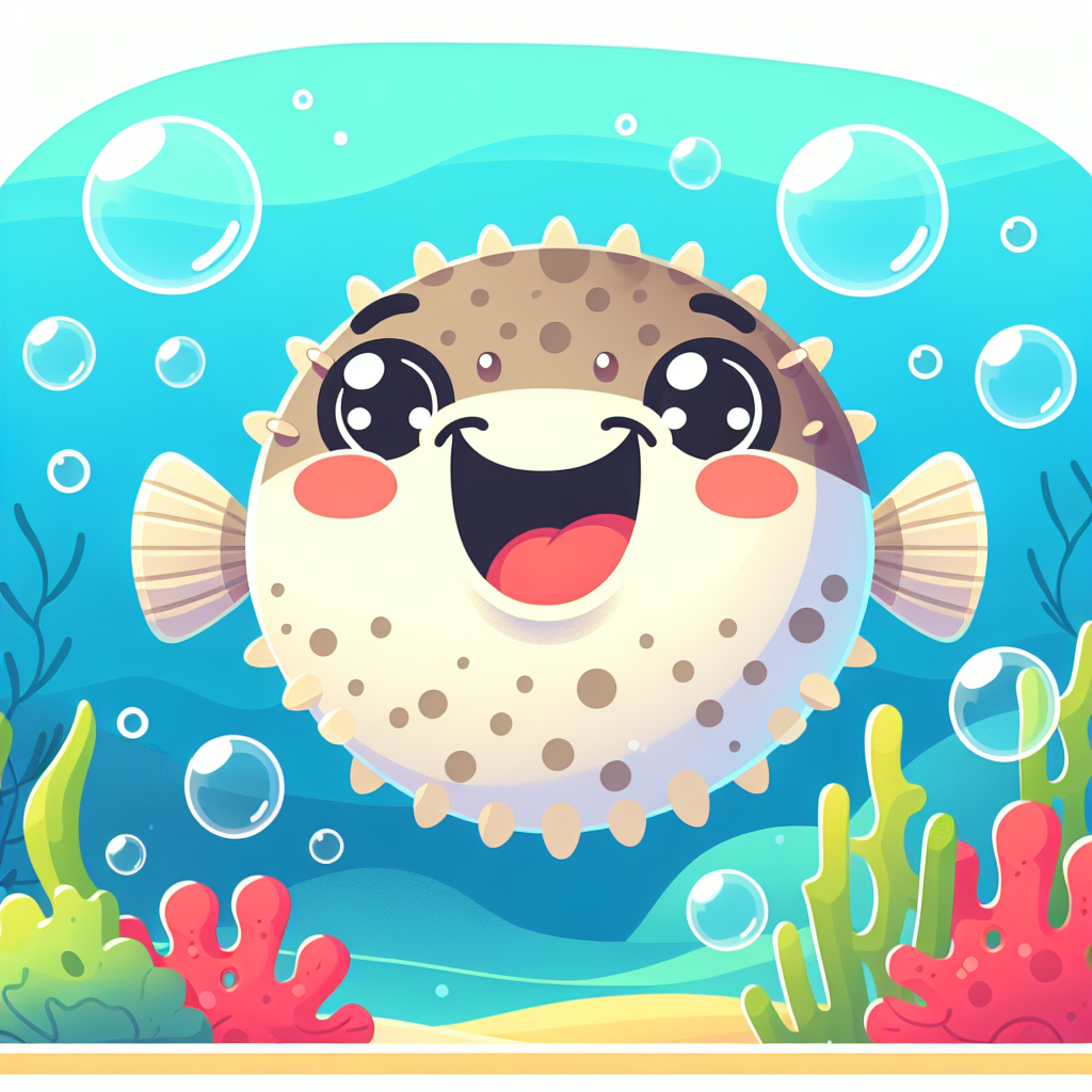 Cheerful Pufferfish Painting By Numbers Kit