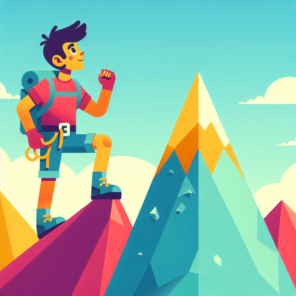 Mountain Climber's Adventure Paint By Color