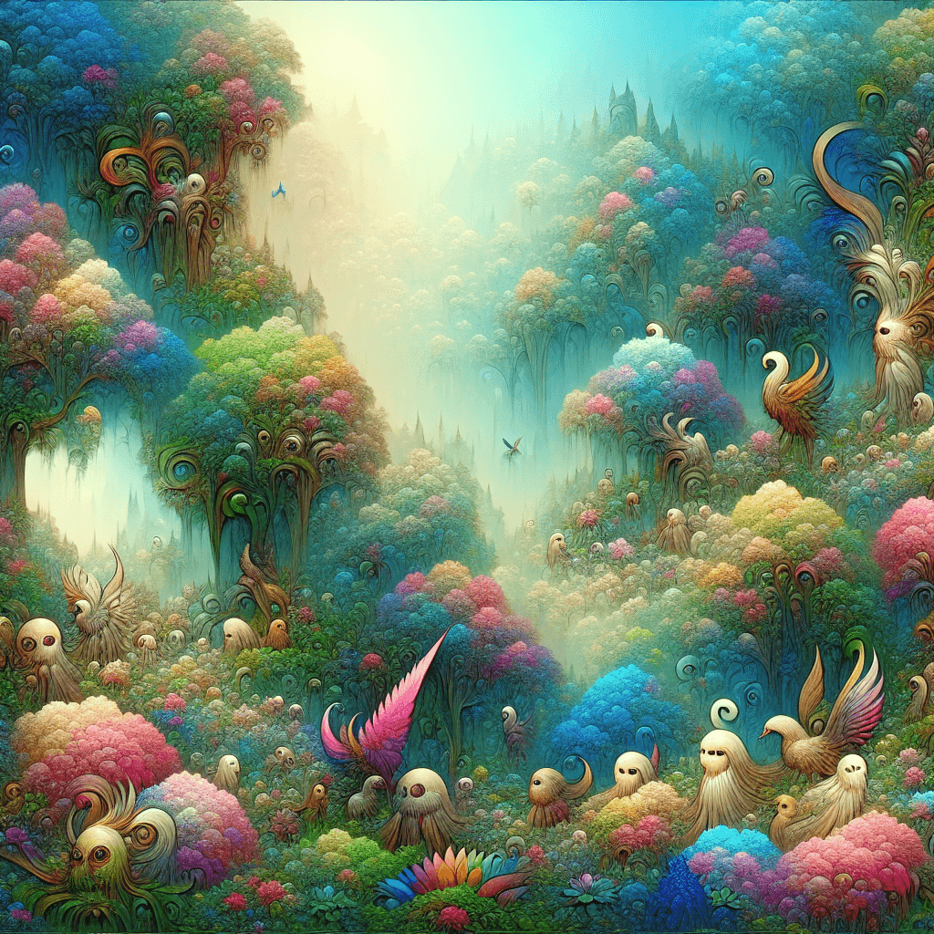 Fantasy Woodland Realm Paint By Numbers Art