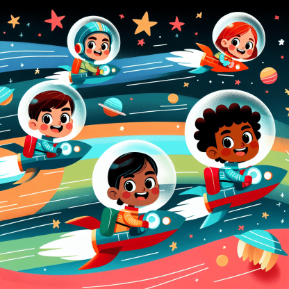 Space Race Adventure Painting By Numbers Kit