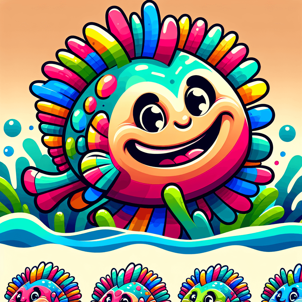 Whimsical Rainbow Fish Number Painting