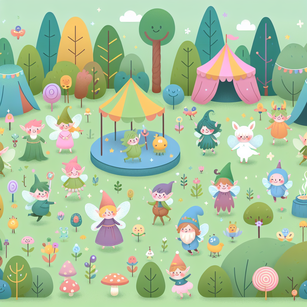 Fantasy Forest Fair Number Painting