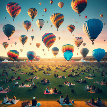 International Balloon Fiesta - UK Painting By Numbers Kit