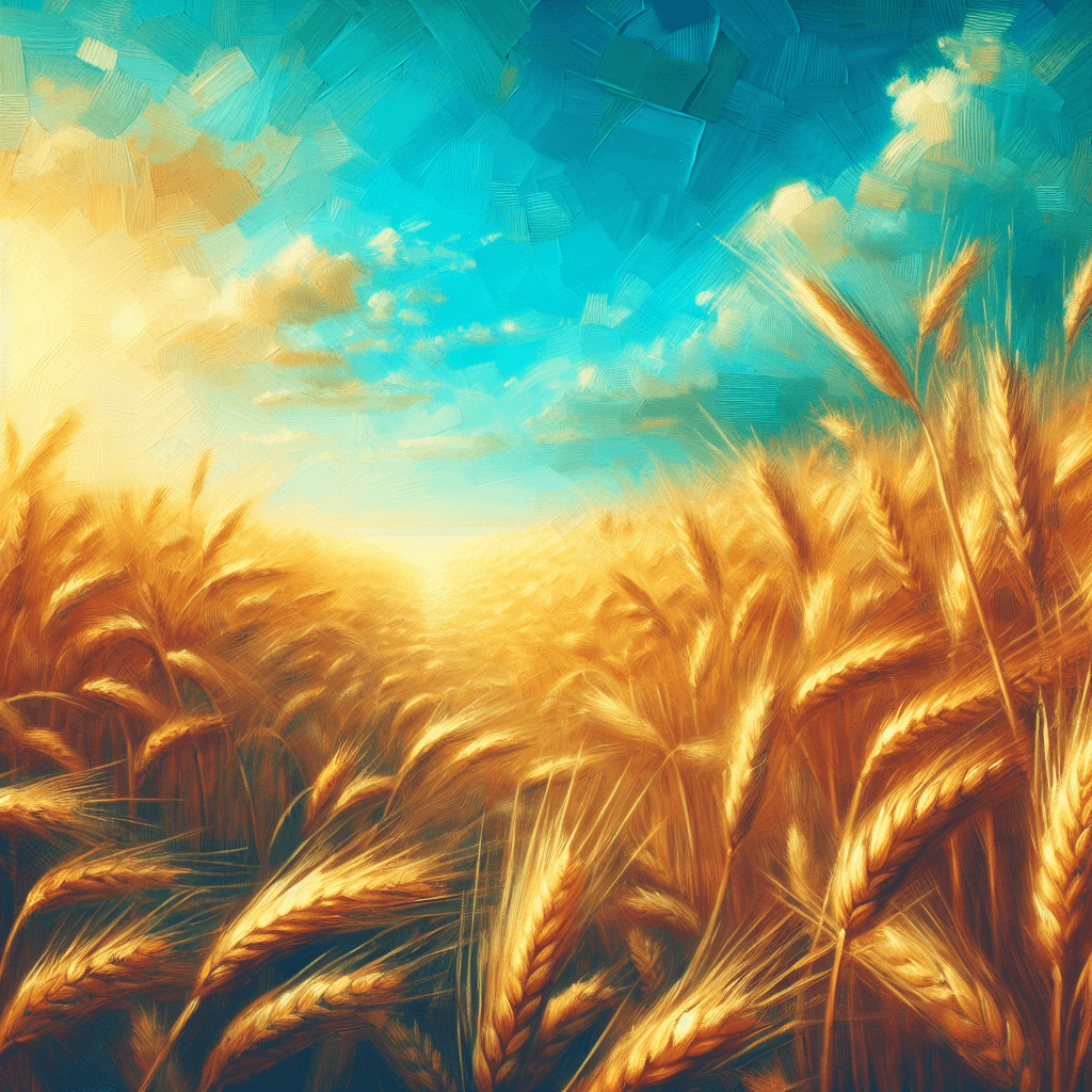 Sun-Drenched Wheat Field DIY Paint By Numbers