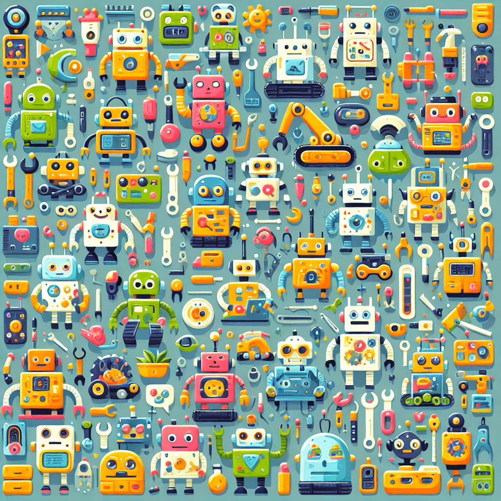 Robot Invention Workshop Paint By Numbers Art