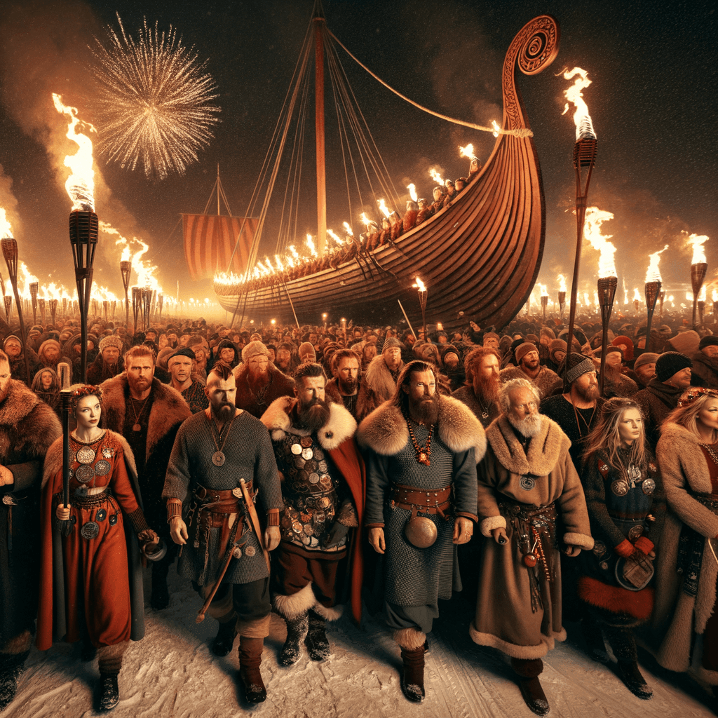 Up Helly Aa - Scotland Paint By Color