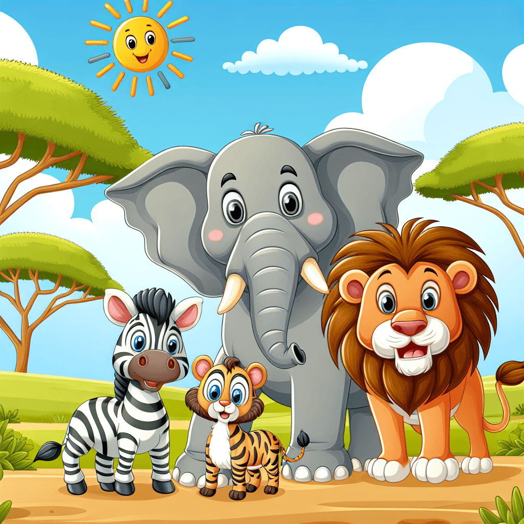Safari Animal Puzzle Adventure DIY Paint By Numbers