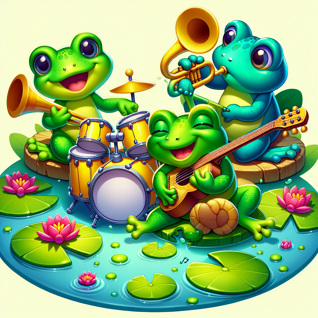 Funky Frog Jamboree Paint By Number