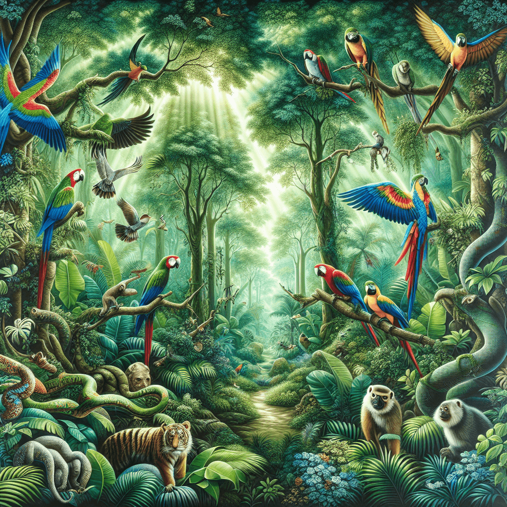 Vibrant Wild Jungle Paint By Color