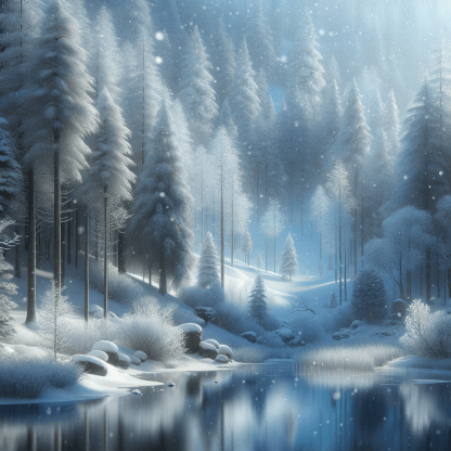 Winter Wonderland Whisper Paint By Numbers Art