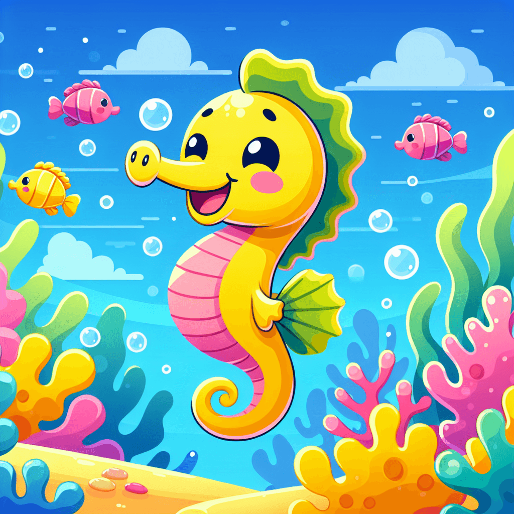 Delightful Seahorse Paint By Numbers Art