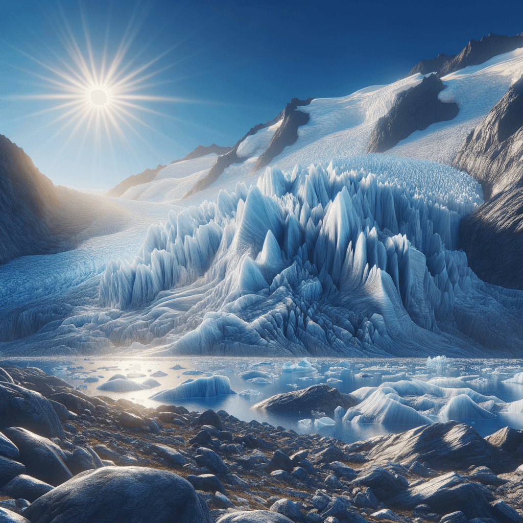 Glistening Glacier Painting Number Kit