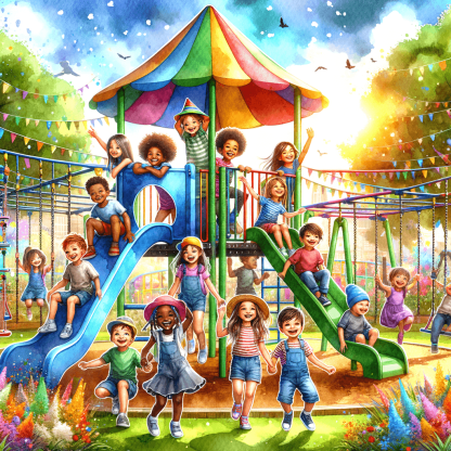 Joyful Jungle Gym Painting Number Kit