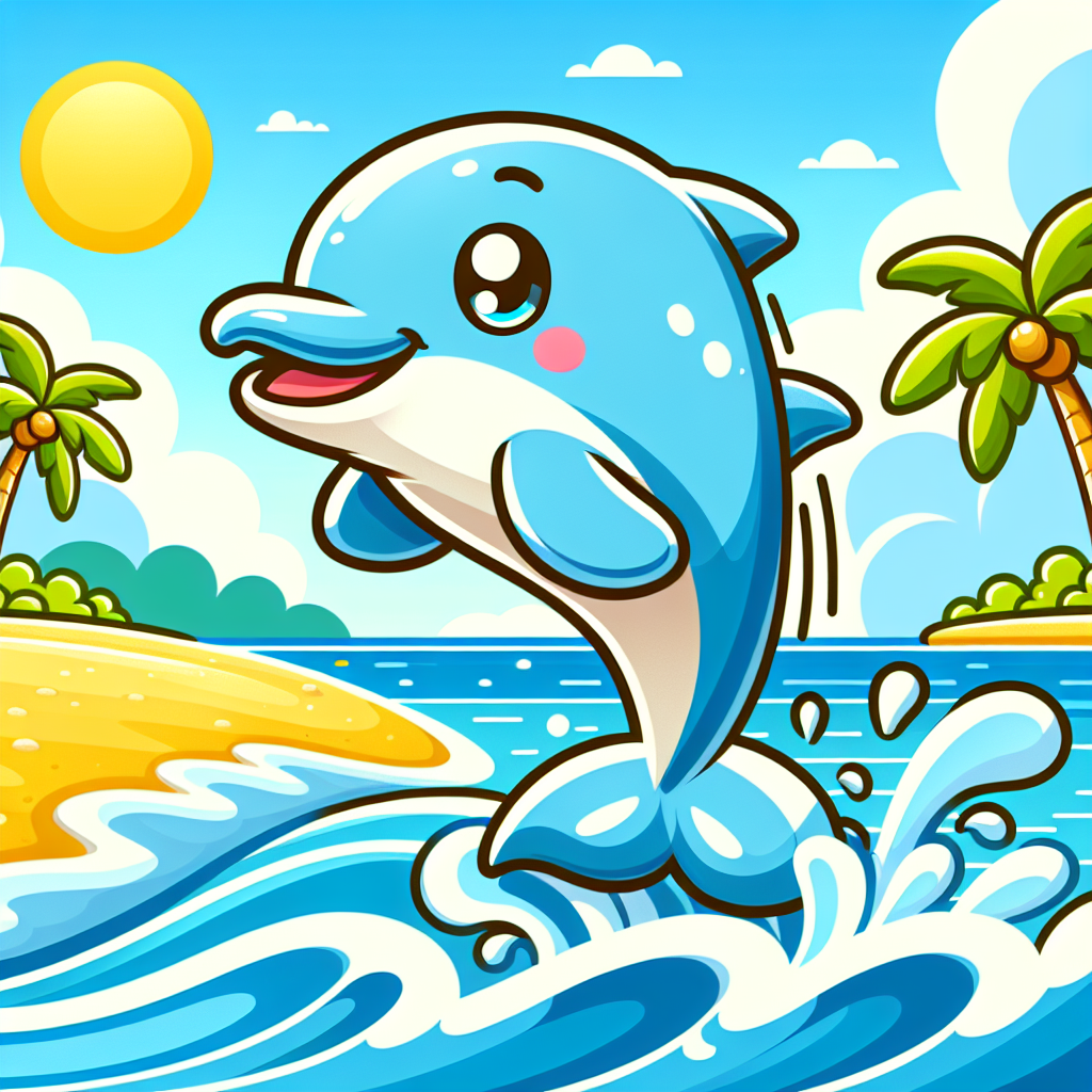 Dolphin's Day At The Beach Paint By Numbers