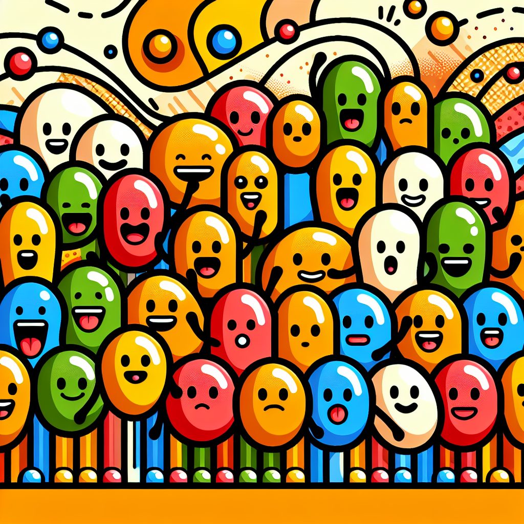 Joyful Jellybean Parade Paint By Numbers