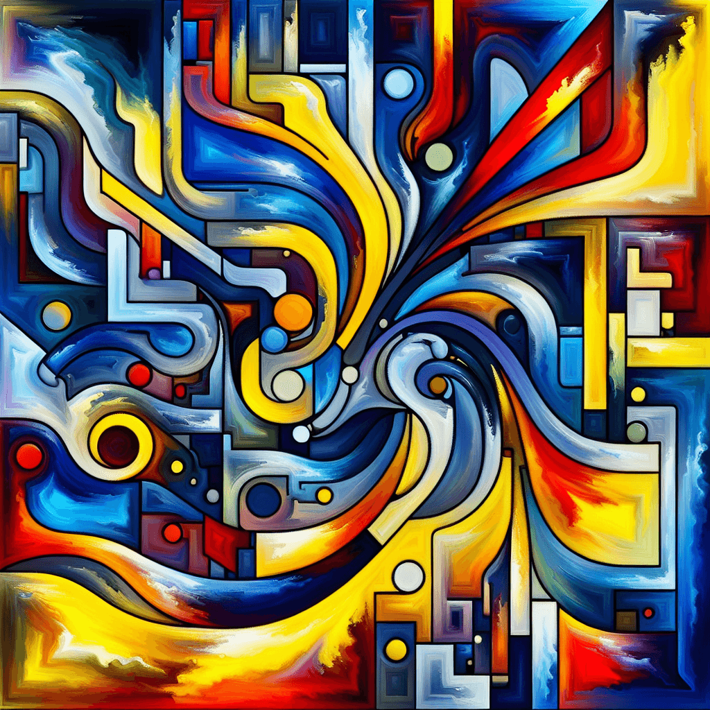 Abstract Emotion Burst Paint By Numbers