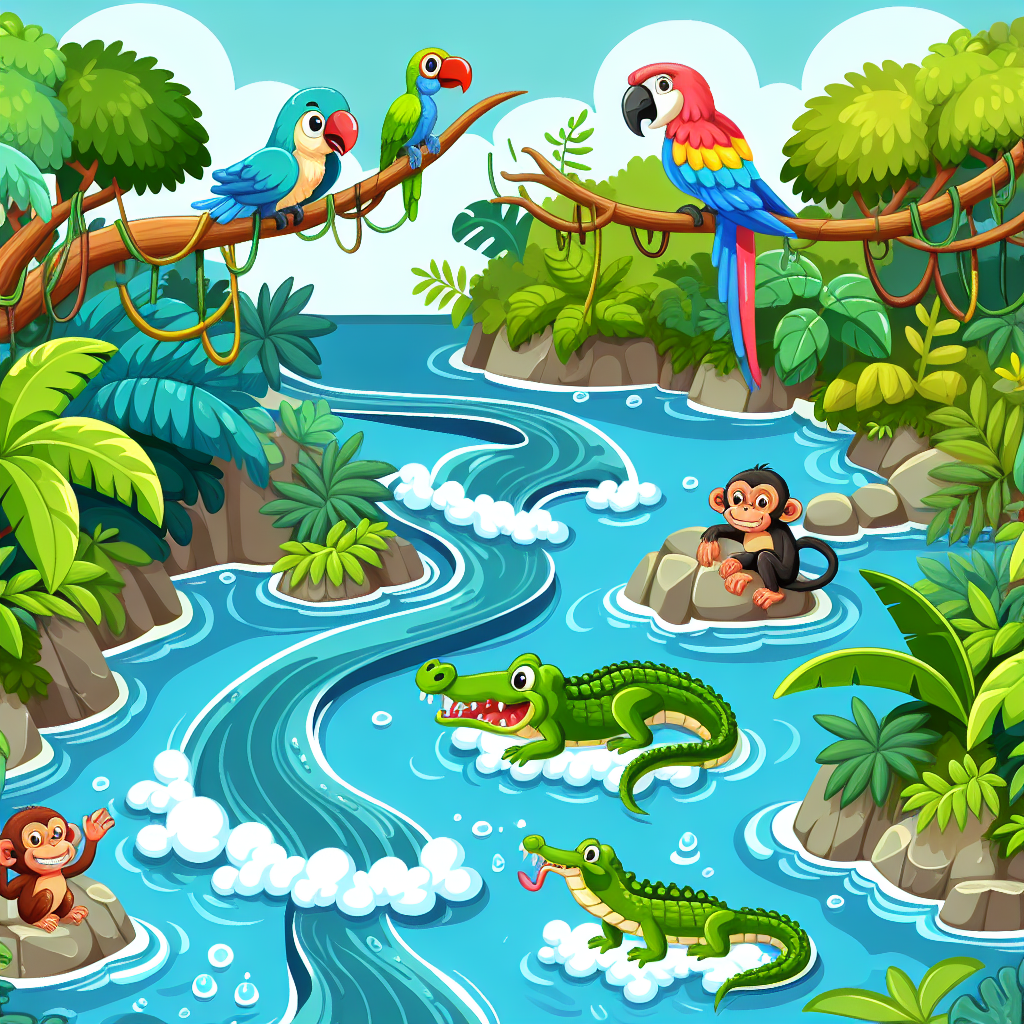 Wild Jungle River Ride Paint By Color