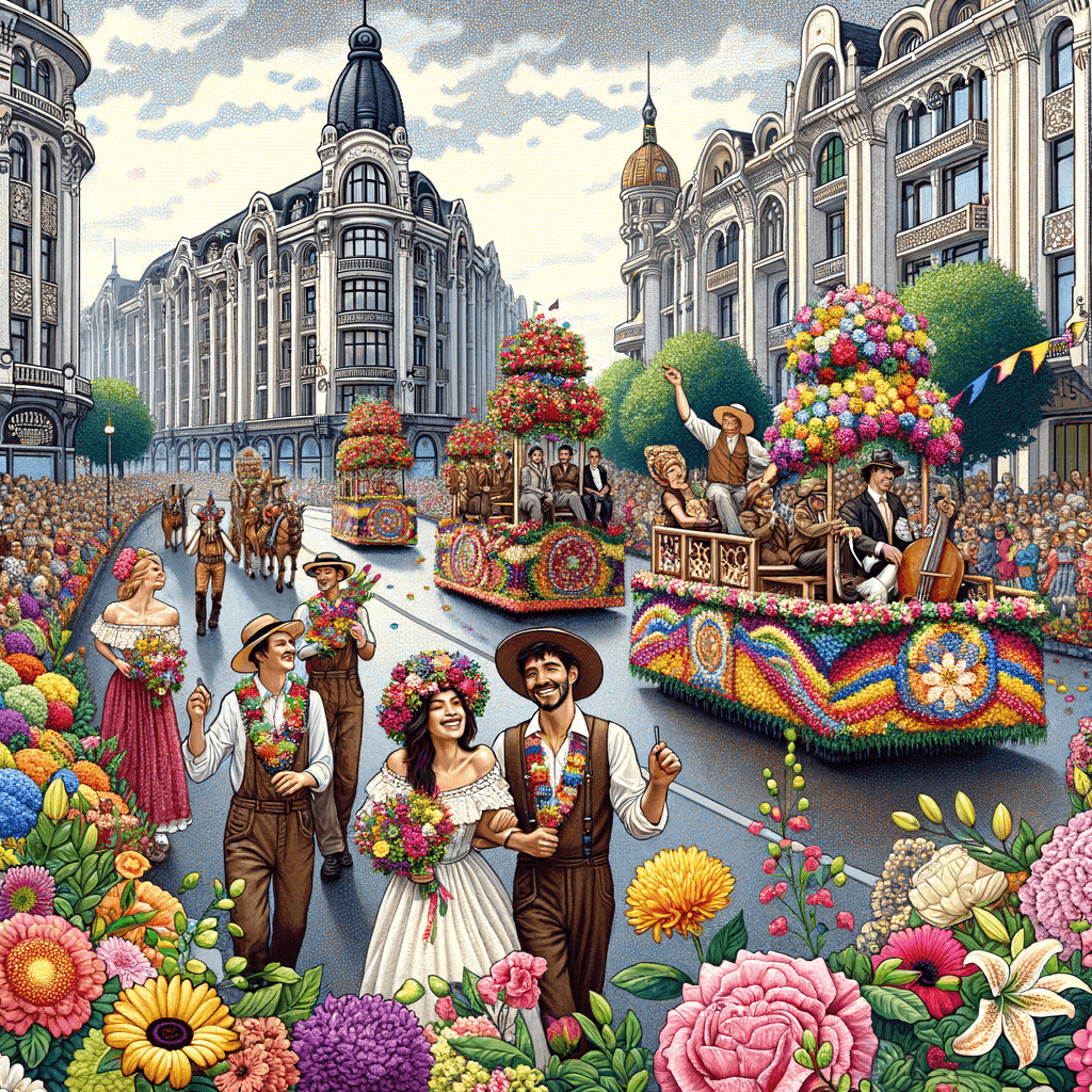 The Flower Festival - Alesund, Norway Paint By Number