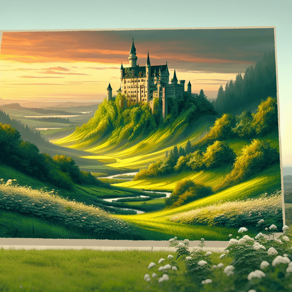 Historical Castles And Landscapes Paint By Color
