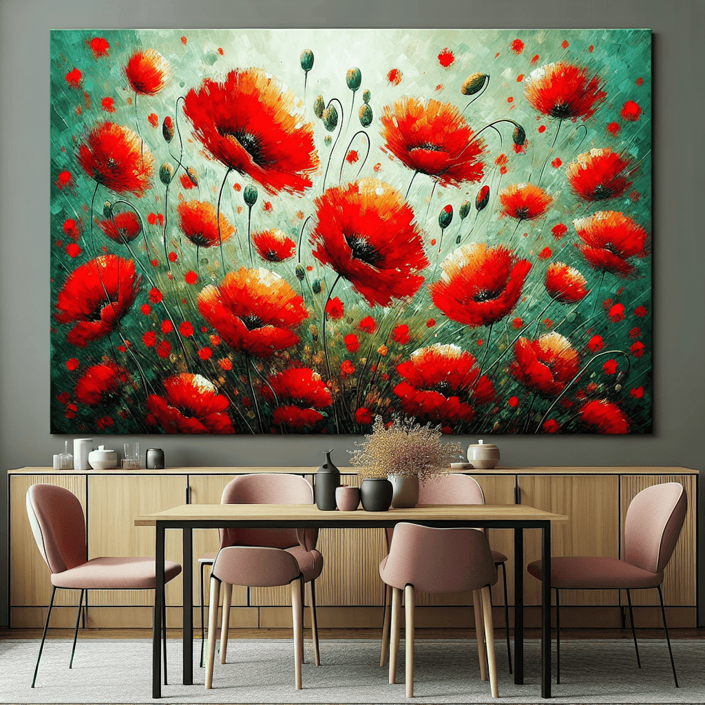 Poppies In Bloom Painting Number Kit