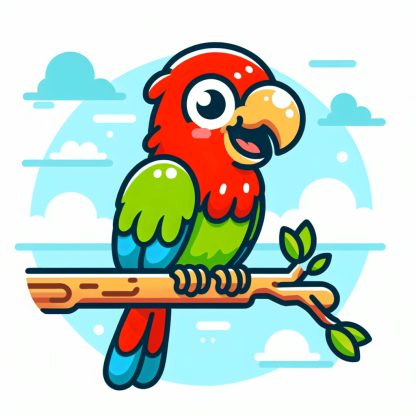 Funky Parrot Paint By Numbers Art