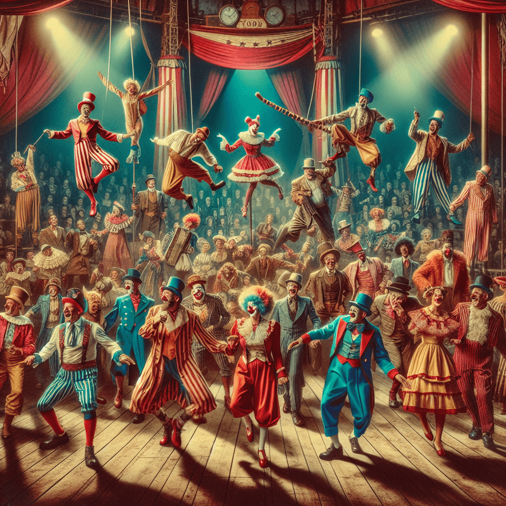 Vintage Circus Fun Painting By Numbers Kit
