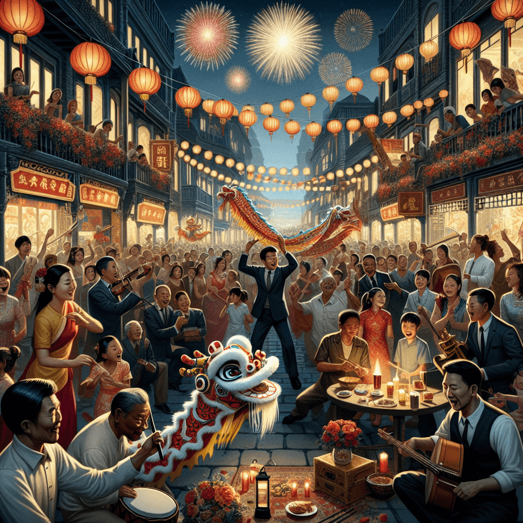 Chinese New Year - Various Locations Paint By Color