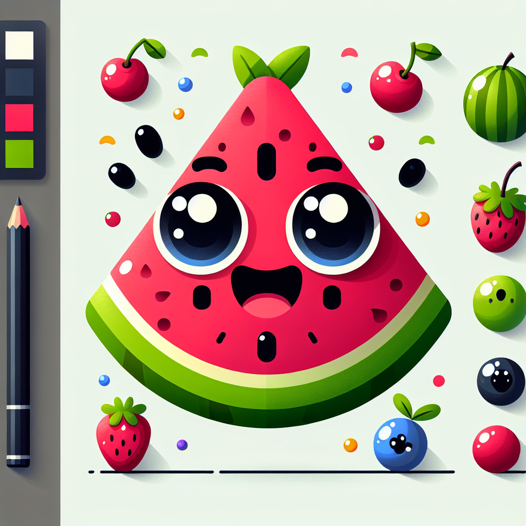 Wacky Watermelon Painting By Numbers Kit
