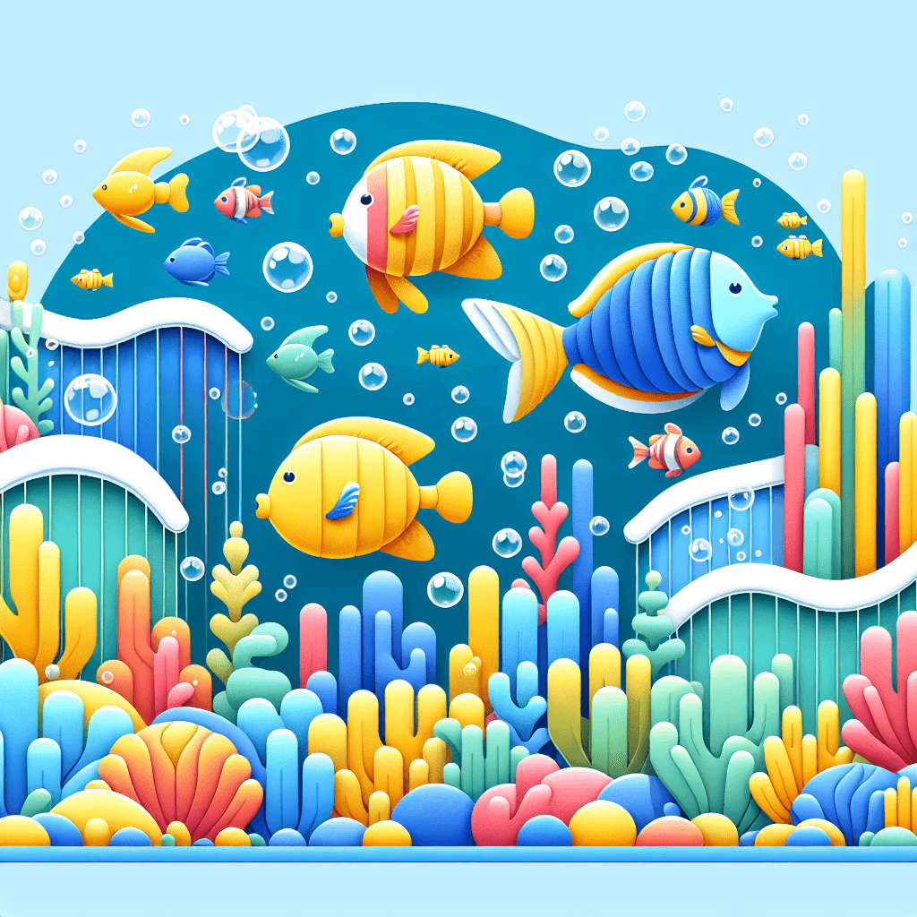 Bubbly Tropical Fish Paint By Numbers