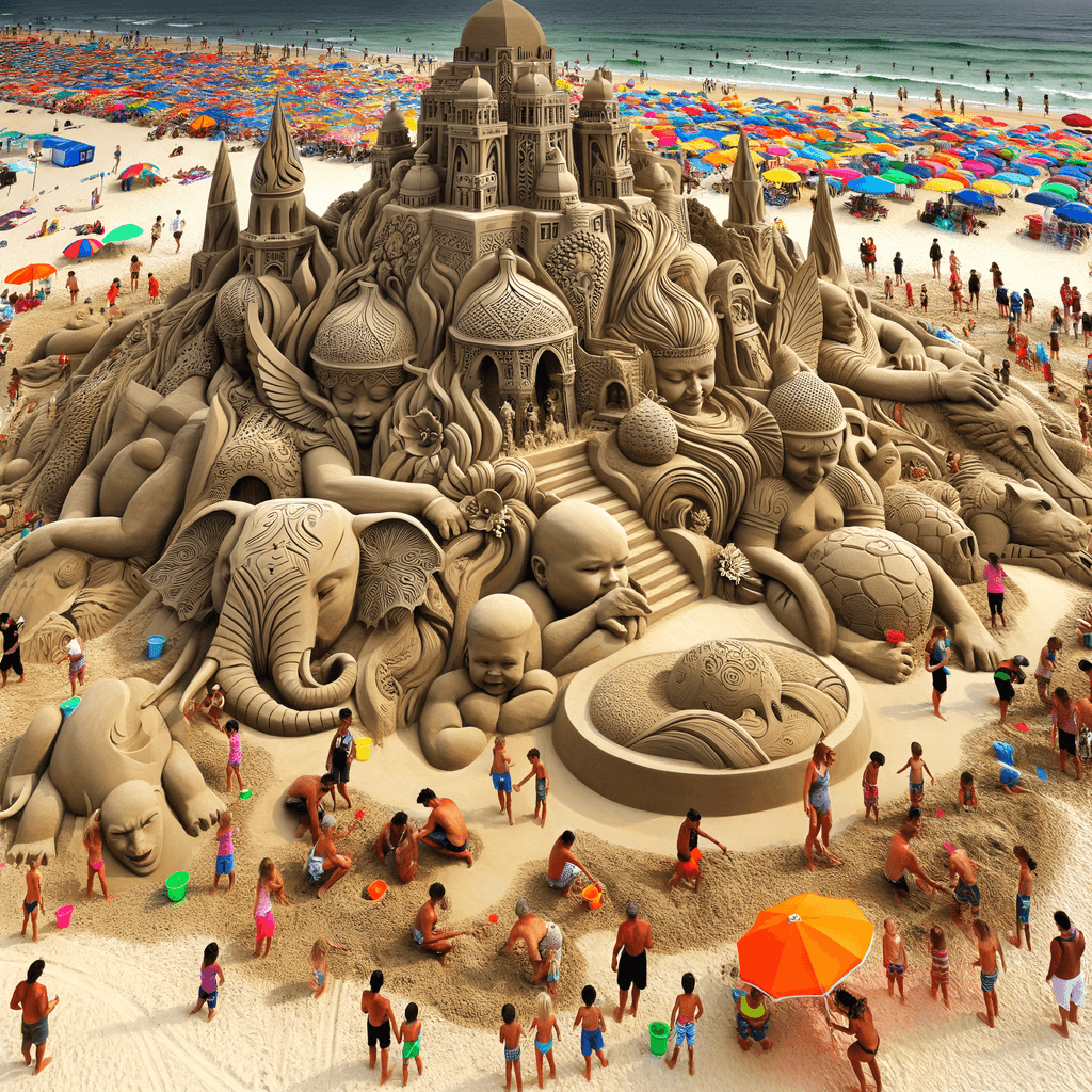 International Sand Sculpture Festival - USA Paint By Numbers Art