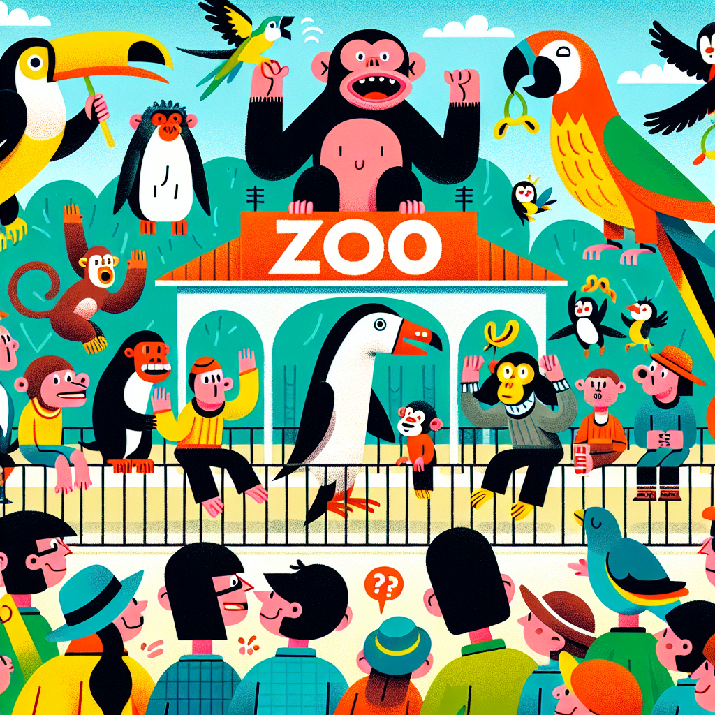 Hilarious Zoo Day Out Number Painting