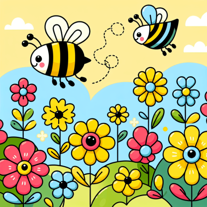 Happy Honey Bee Paint By Numbers Art