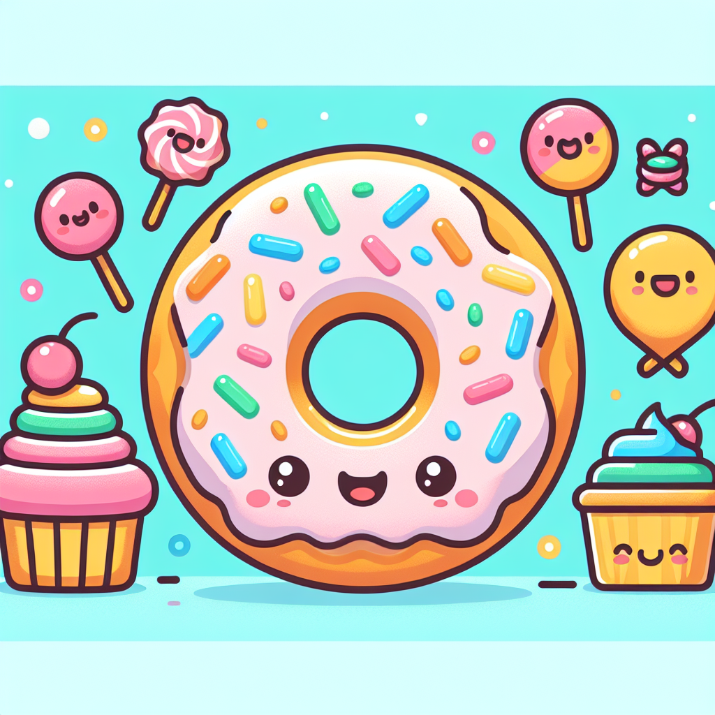 Delightful Donut Paint By Numbers Art
