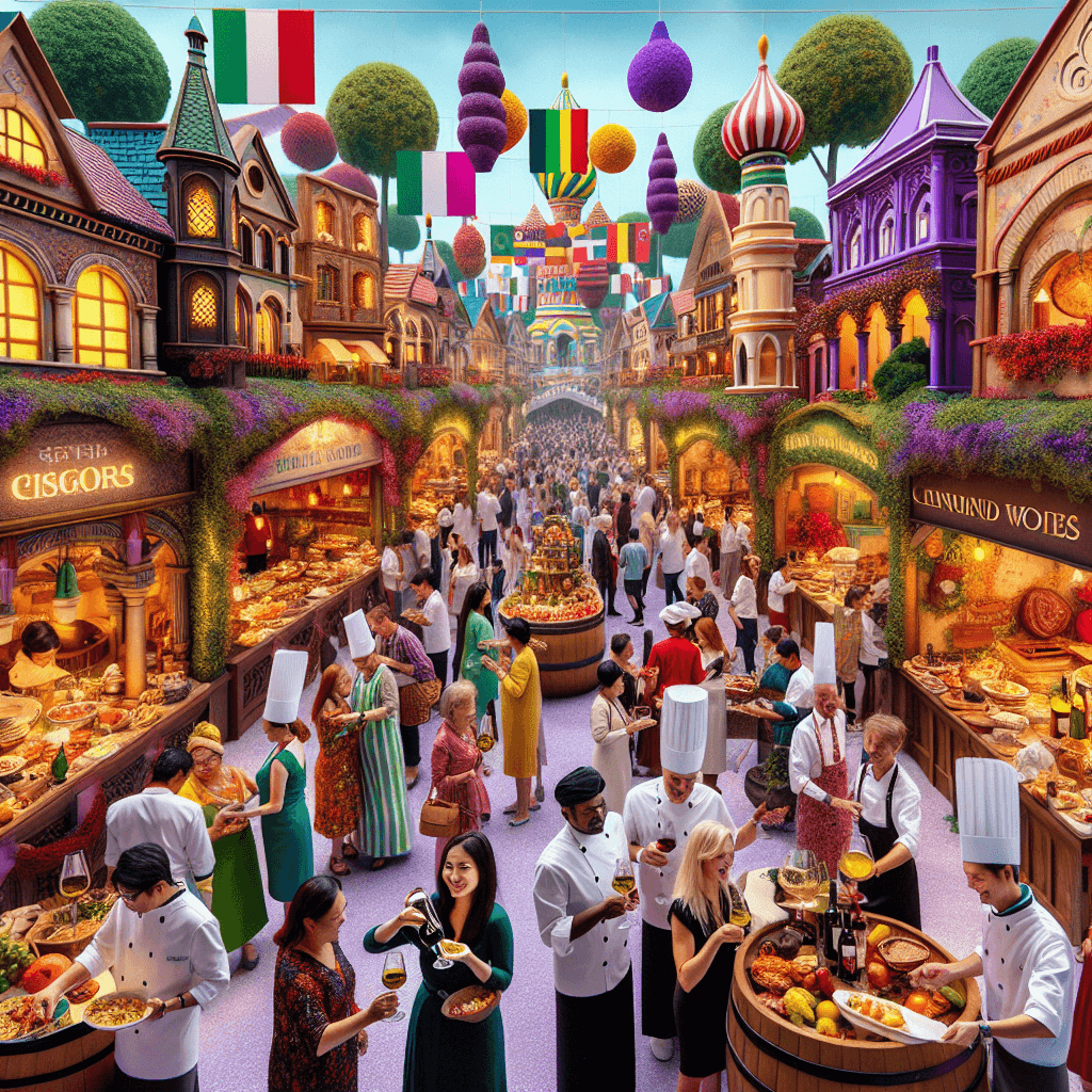 Epcot International Food And Wine Festival - USA Paint By Numbers