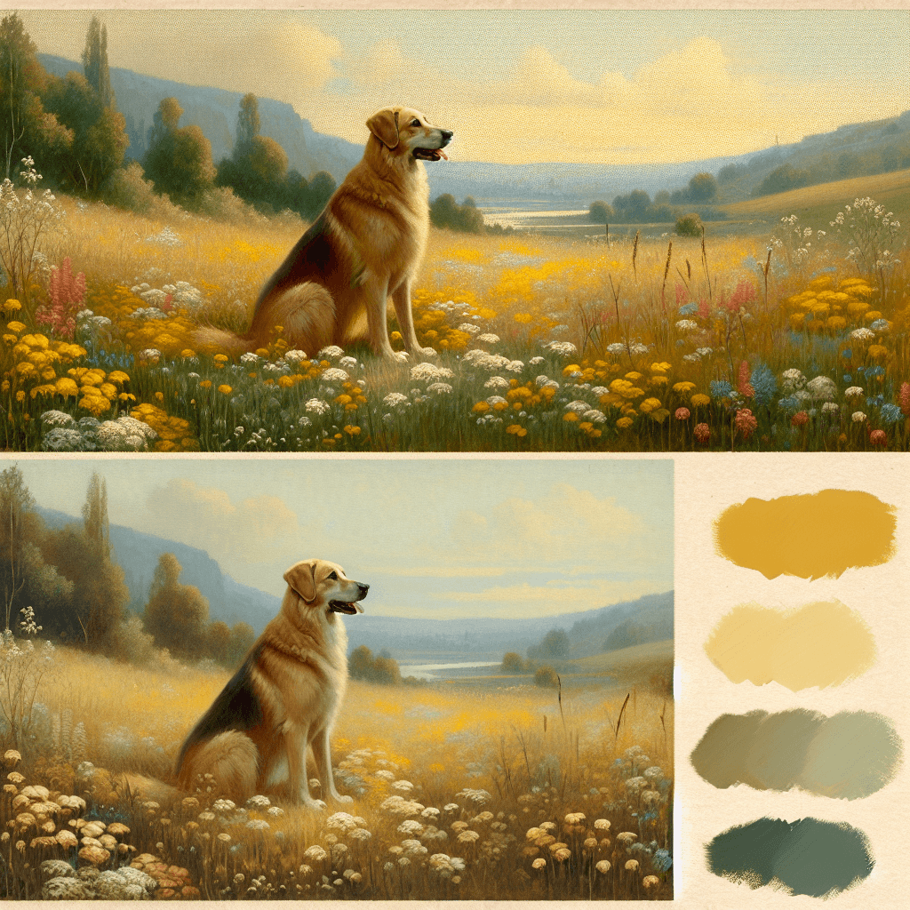 Loyal Companion's Gaze Painting Number Kit