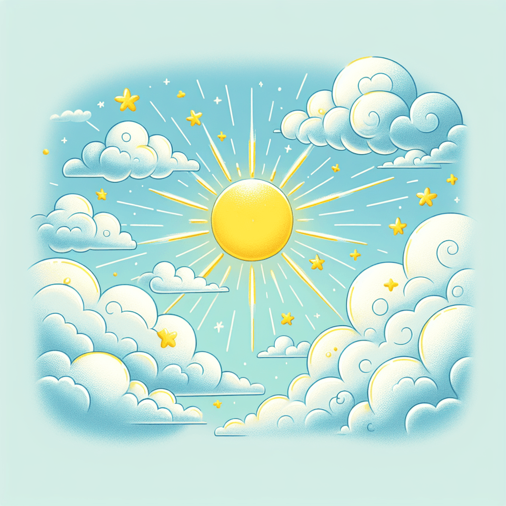 Whimsical Cloudy Day Painting By Numbers Kit