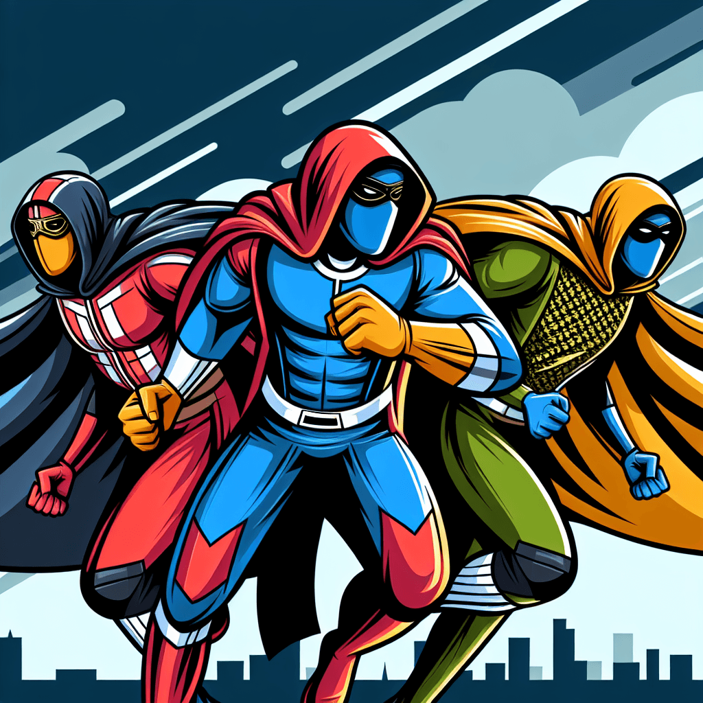 Superheroes Assemble Number Painting